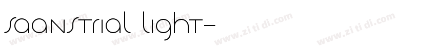 SaansTRIAL Light字体转换